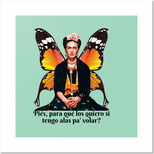 Frida Kahlo Phrase Wall Art by François Belchior